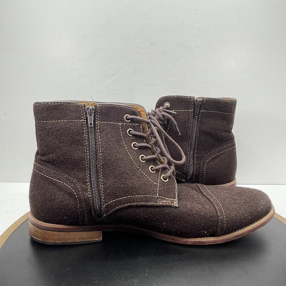 Giorgio Brutini Ankle Boots Men Size 11 Cap Toe Brown Casual Heritage
